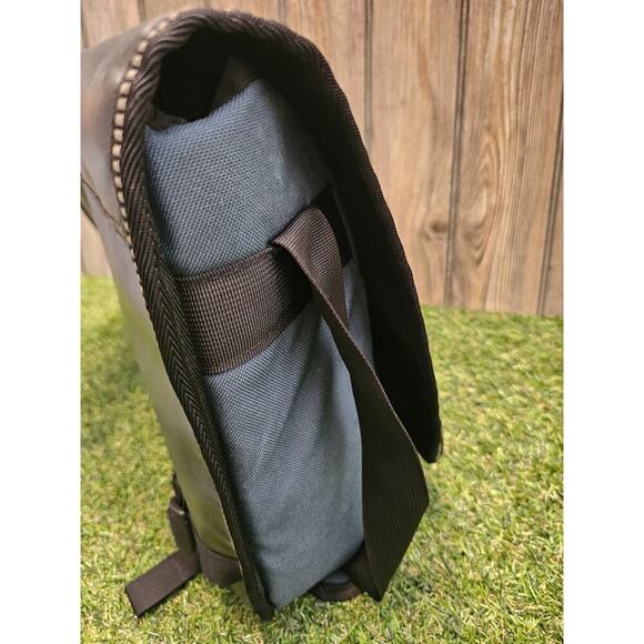 VTG Vintage Nike Crossbody Laptop Messenger Bag Teal Black Backpack Y2K - Picture 5 of 9